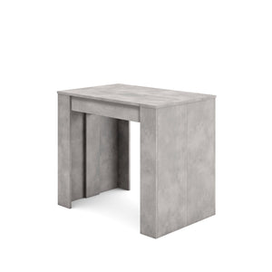 Consolle allungabile, 222x90x77cm, Per 10 persone, Tavolo da pranzo, grigio cemento RF2631