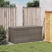 vidaXL Contenitore da Giardino Grigio 283L in Polyrattan