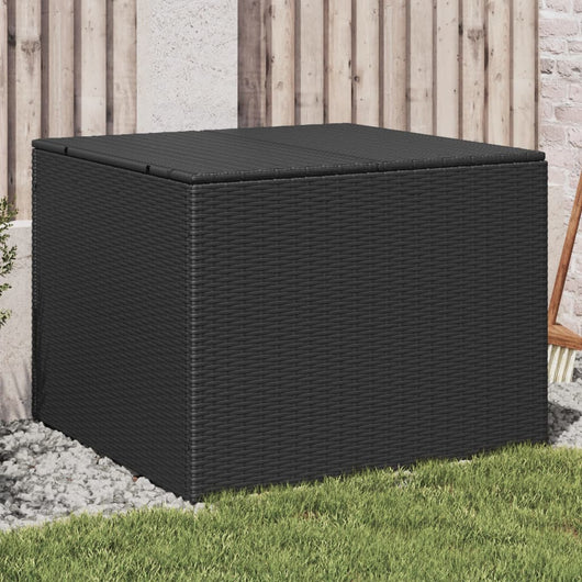 vidaXL Contenitore da Giardino Nero 291L in Polyrattan