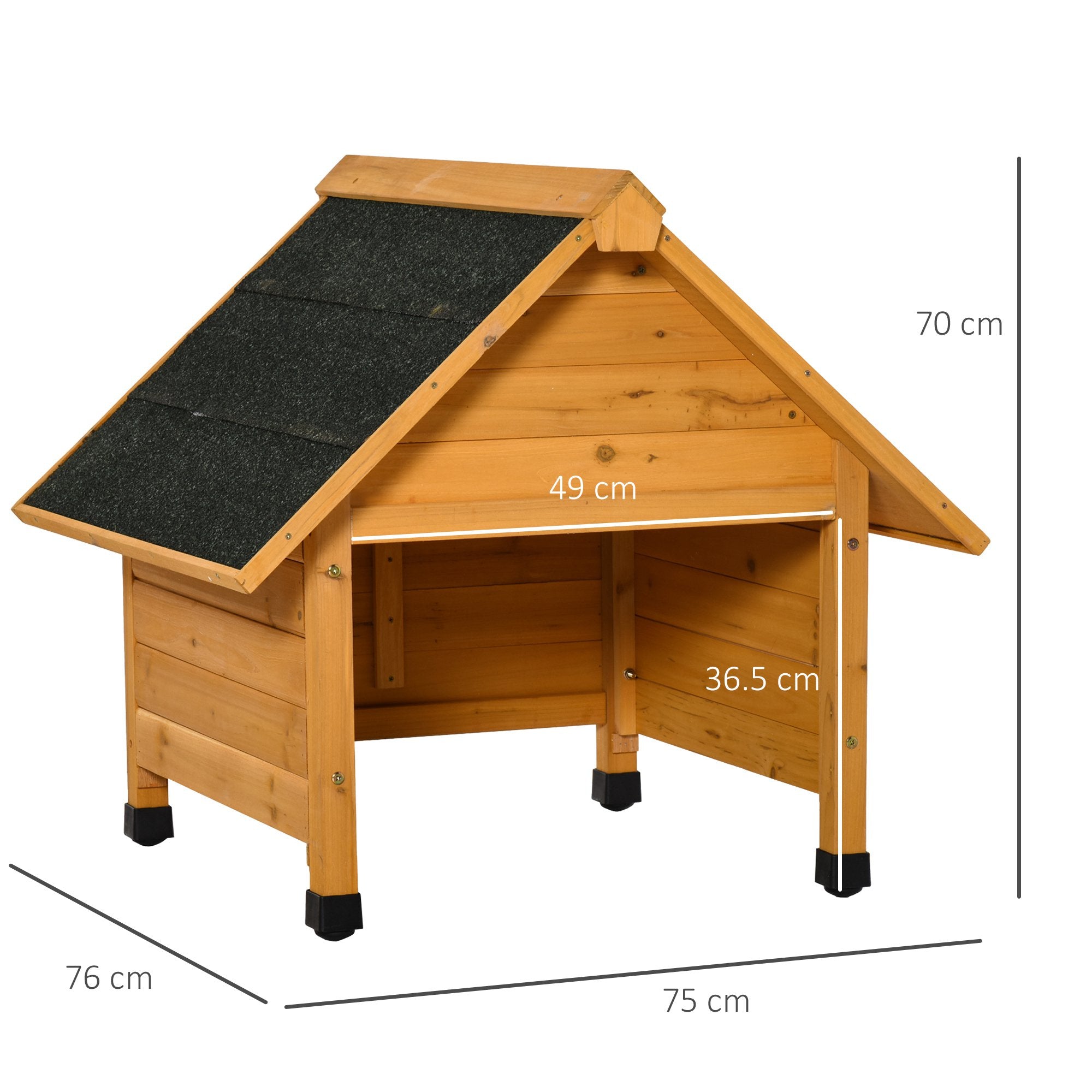 Casetta Box da Giardino in Legno per Robot Tagliaerba 75x76x70 cm Giallo