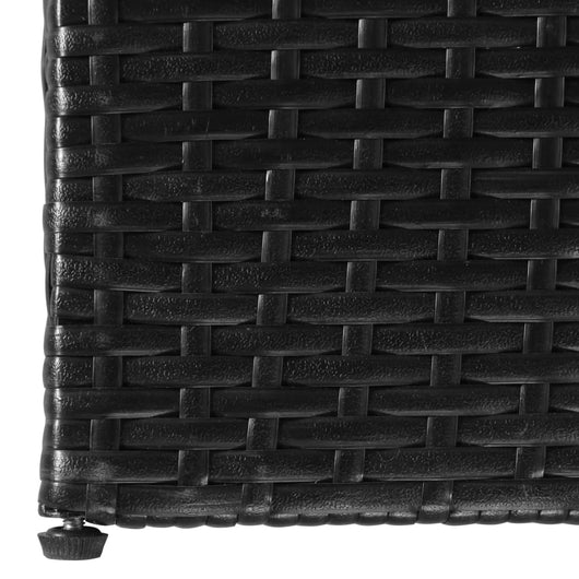 vidaXL Baule da Giardino Nero 150x100x100 cm in Polyrattan