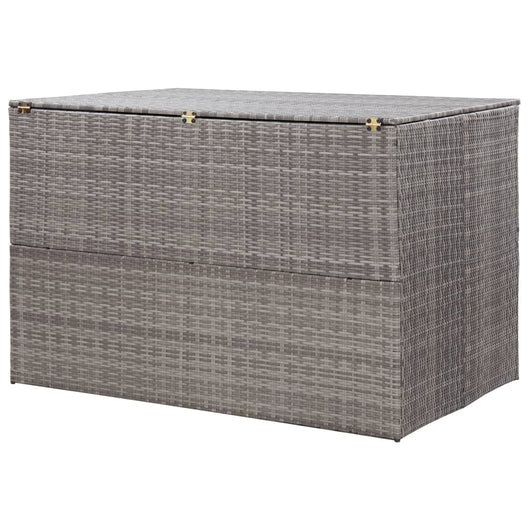 vidaXL Baule da Giardino Grigio 150x100x100 cm in Polyrattan