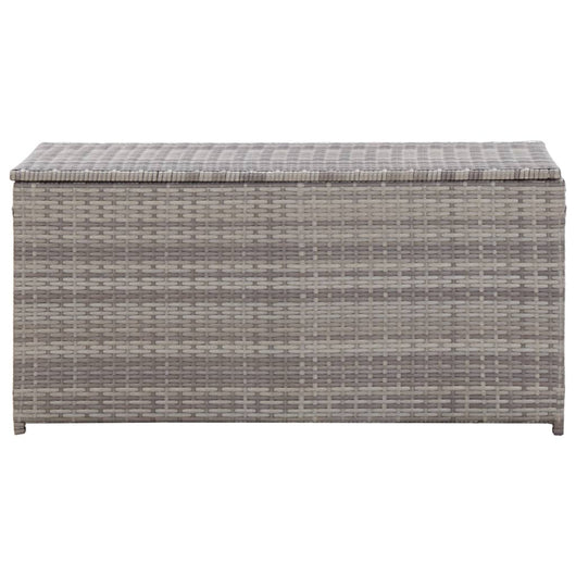 vidaXL Baule da Giardino in Polyrattan 100x50x50 cm Grigio