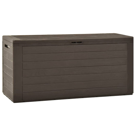 vidaXL Baule da Giardino Marrone 116x44x55 cm