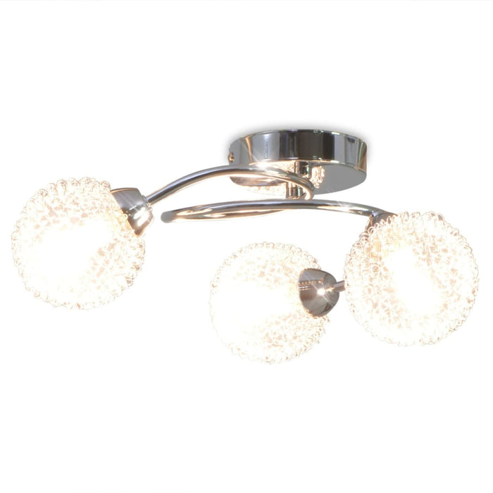 vidaXL Lampadario da Soffitto con 3 Lampadine LED G9 120 W