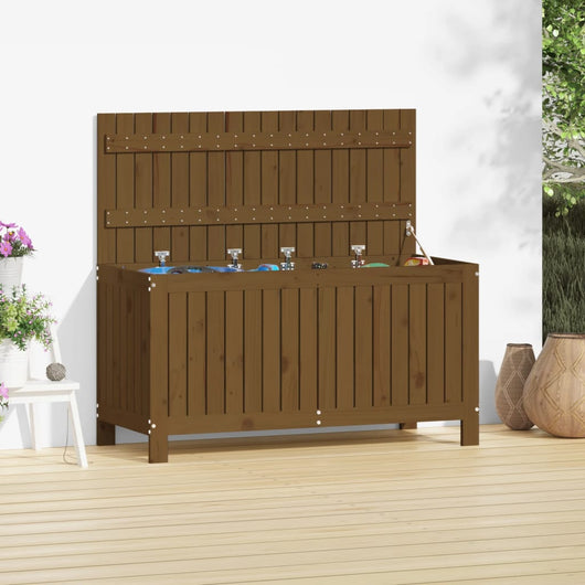 vidaXL Contenitore da Giardino Ambra 115x49x60 cm Legno Massello Pino