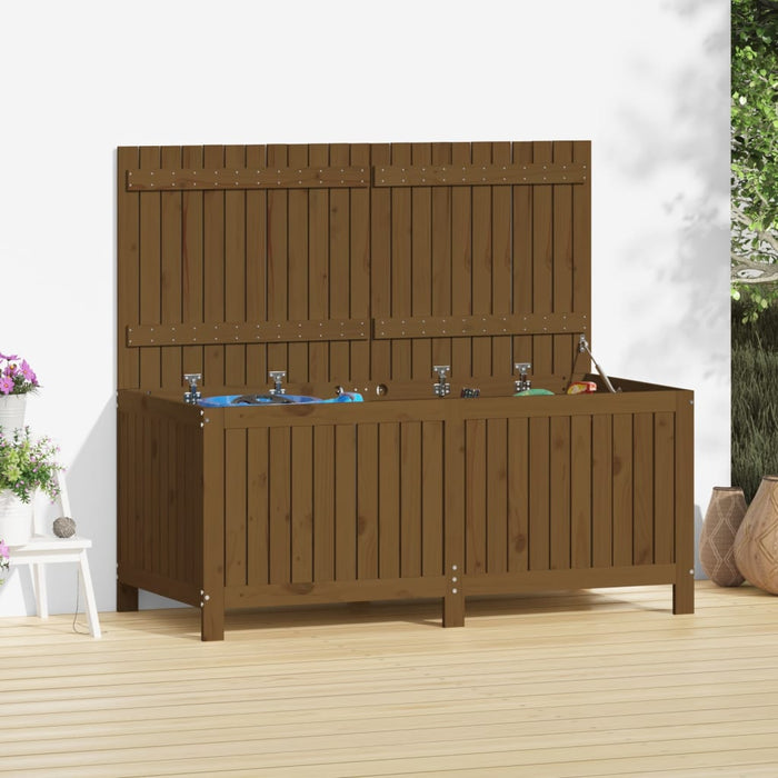 vidaXL Contenitore da Giardino Ambra 147x68x64 cm Legno Massello Pino