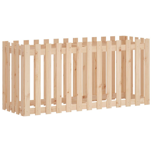 vidaXL Fioriera Rialzata Giardino a Recinzione 150x50x70cm Legno Pino