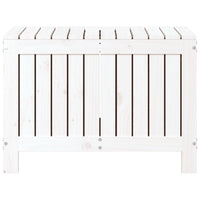 vidaXL Contenitore Giardino Bianco 76x42,5x54cm Legno Massello di Pino