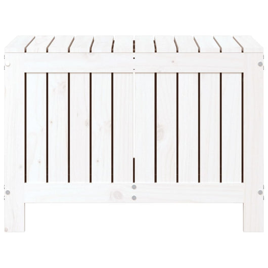 vidaXL Contenitore Giardino Bianco 76x42,5x54cm Legno Massello di Pino