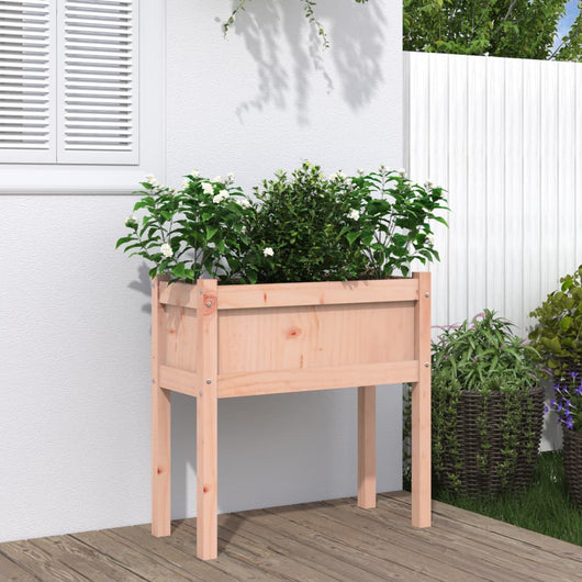 vidaXL Fioriera Giardino con Gambe 70x31x70 cm Legno Massello Douglas