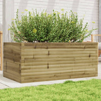 vidaXL Fioriera da Giardino 110x60x45,5 cm in Legno di Pino Impregnato