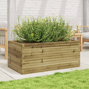 vidaXL Fioriera da Giardino 110x60x45,5 cm in Legno di Pino Impregnato