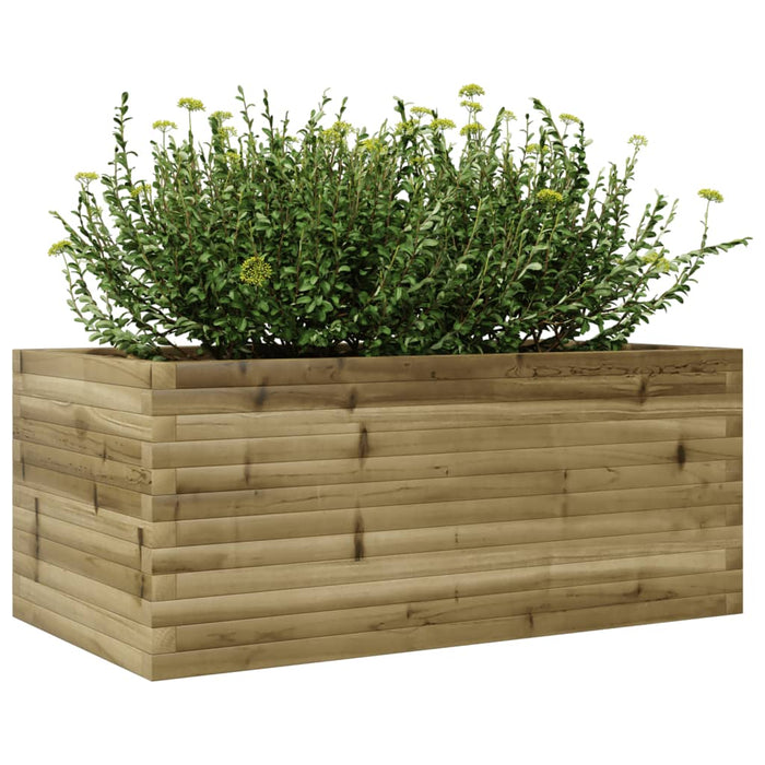 vidaXL Fioriera da Giardino 110x60x45,5 cm in Legno di Pino Impregnato