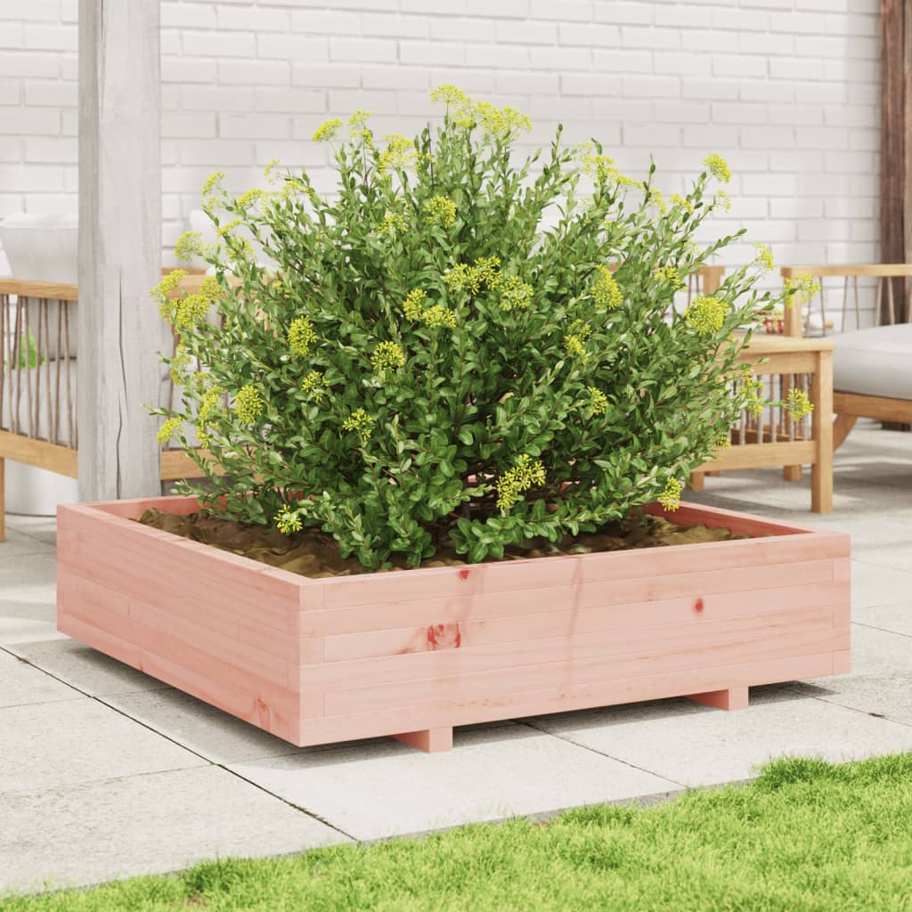 vidaXL Fioriera da Giardino 100x100x26,5 cm Legno Massello di Douglas