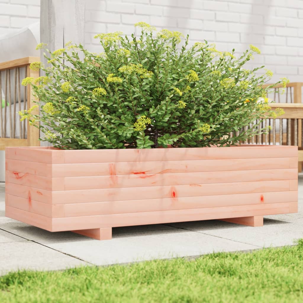 vidaXL Fioriera da Giardino 90x40x26,5 cm in Legno Massello di Douglas