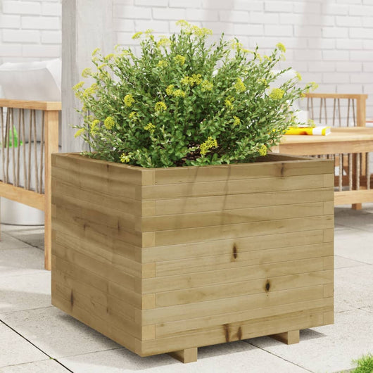 vidaXL Fioriera da Giardino 60x60x49,5 cm in Legno di Pino Impregnato