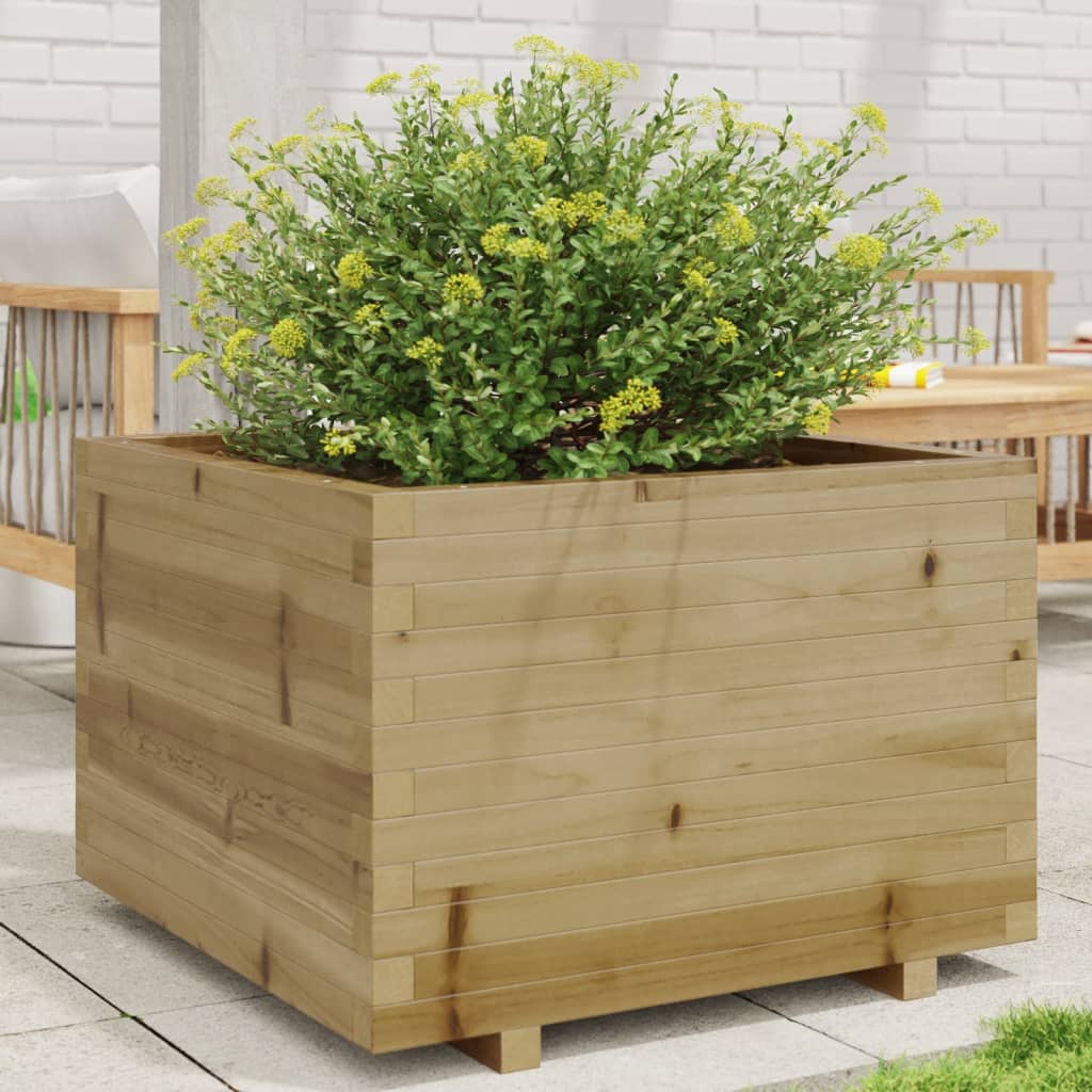 vidaXL Fioriera da Giardino 70x70x49,5 cm in Legno di Pino Impregnato