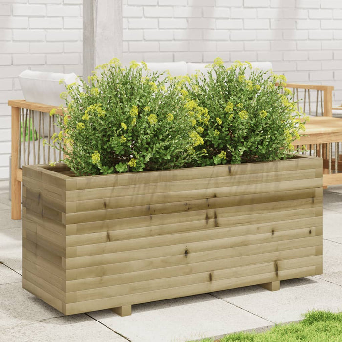 vidaXL Fioriera da Giardino 110x40x49,5 cm in Legno di Pino Impregnato