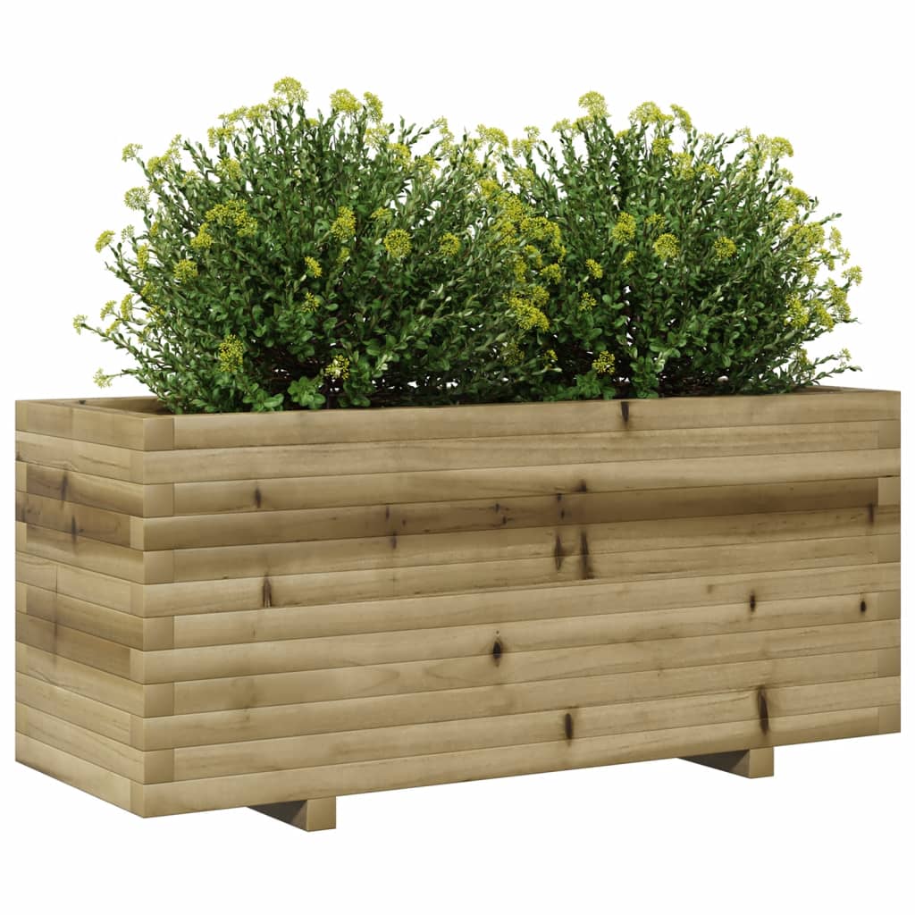 vidaXL Fioriera da Giardino 110x40x49,5 cm in Legno di Pino Impregnato