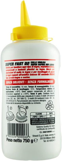 COLLA VINILICA 'VINAVIL PRO SUPER FAST D2' BOSTIK