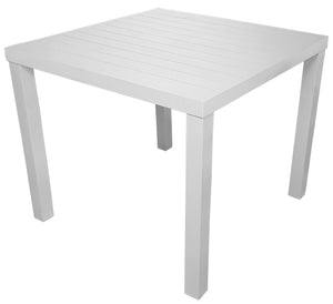 Tavolo da Giardino 80x80 cm in Alluminio San Vincenzo Bianco