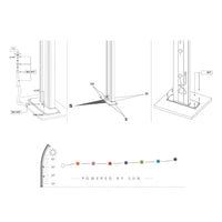 Doccia da Esterno Giardino Miscelatore e Lavapiedi Arkema Spring Fascia Inox Fuxia