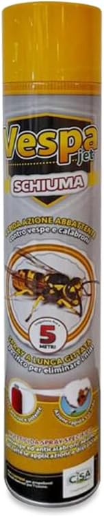 INSETTICIDA SCHIUMOGENO PER VESPE E CALABRONI SPRAY 'VESPAJET SCHIUMA'