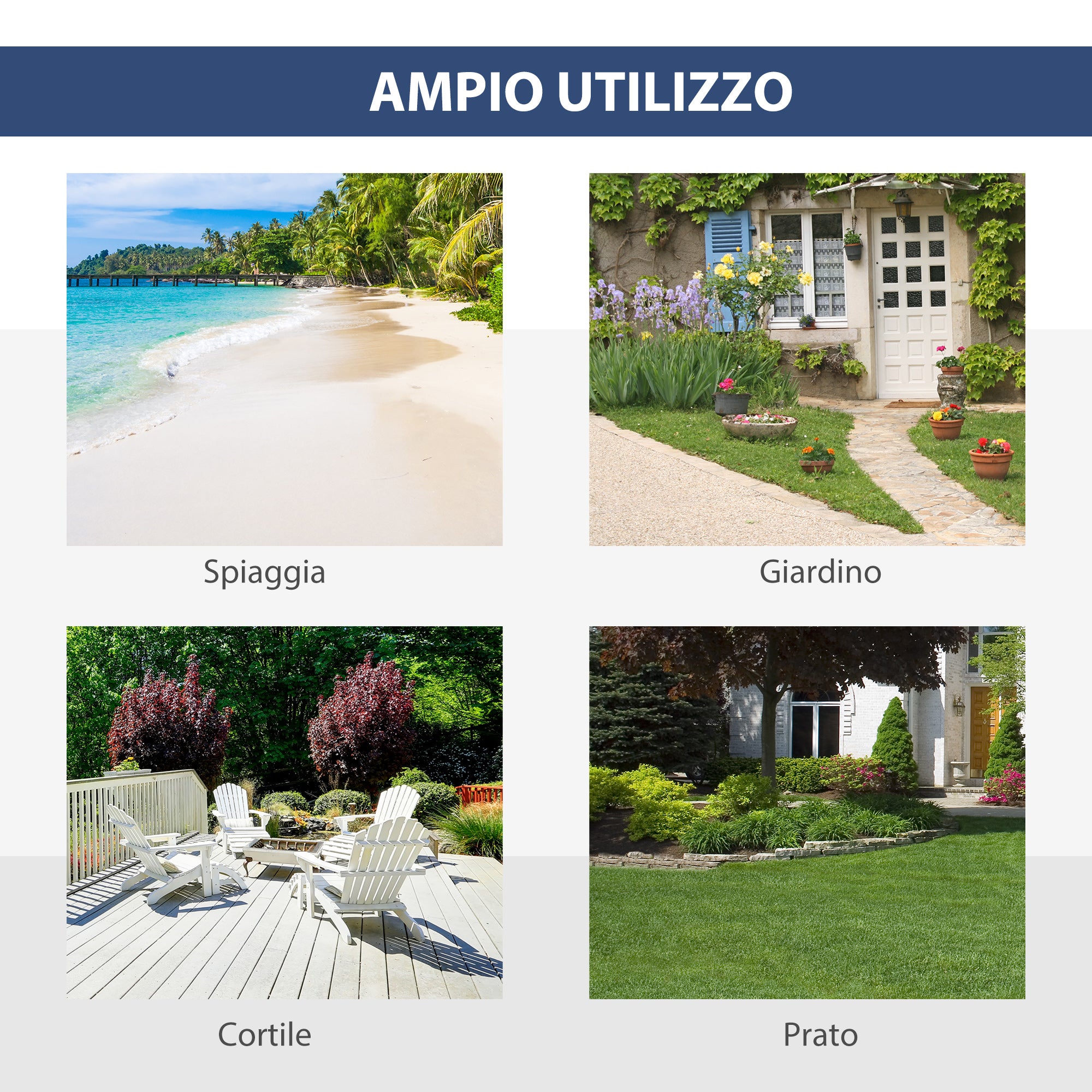 Tenda da Spiaggia Pop Up 220x173x120 cm con Finestre in Poliestere Blu