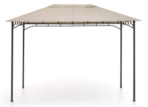 Gazebo da Giardino 3x3m in Ferro e Poliestere Rodi Beige