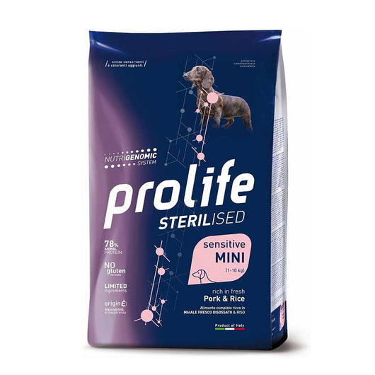 Prolife Sterilised Sensitive Pork & Rice Adult Mini 7kg