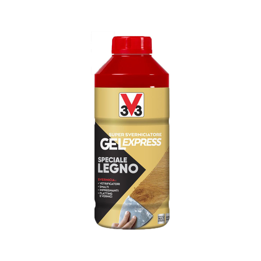 Super Sverniciatore Gel Express Speciale Legno Ideale Per Esterno Ed Interno Da 0,5 Litro-V33