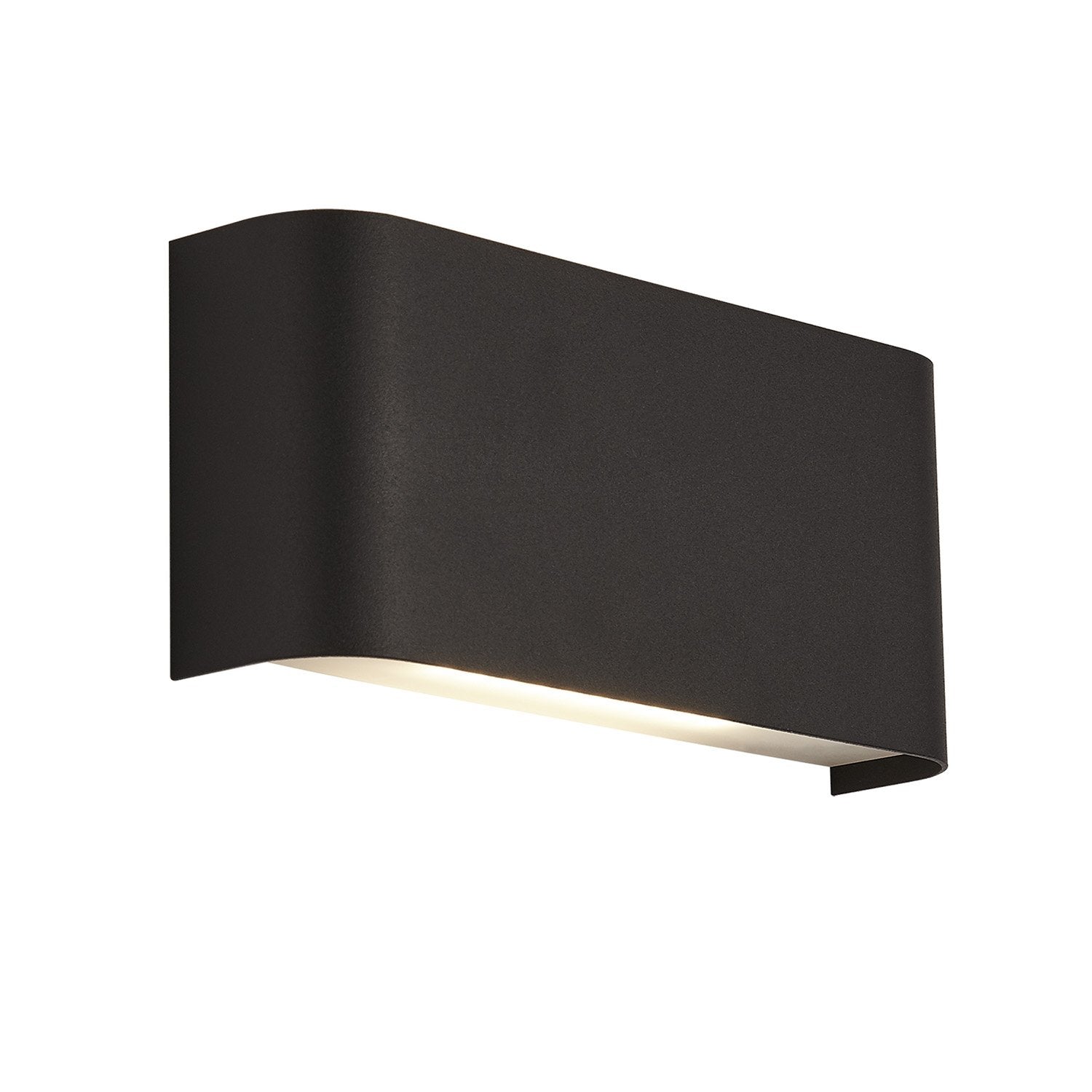 Applique Moderna Scatola Di Fiammiferi Acciaio Nero Alluminio Led 10W 3000K