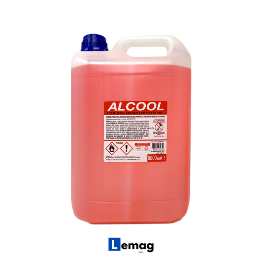 ALCOOL ETILICO DENATURATO A 90° (TANICA DA 5 LT.)