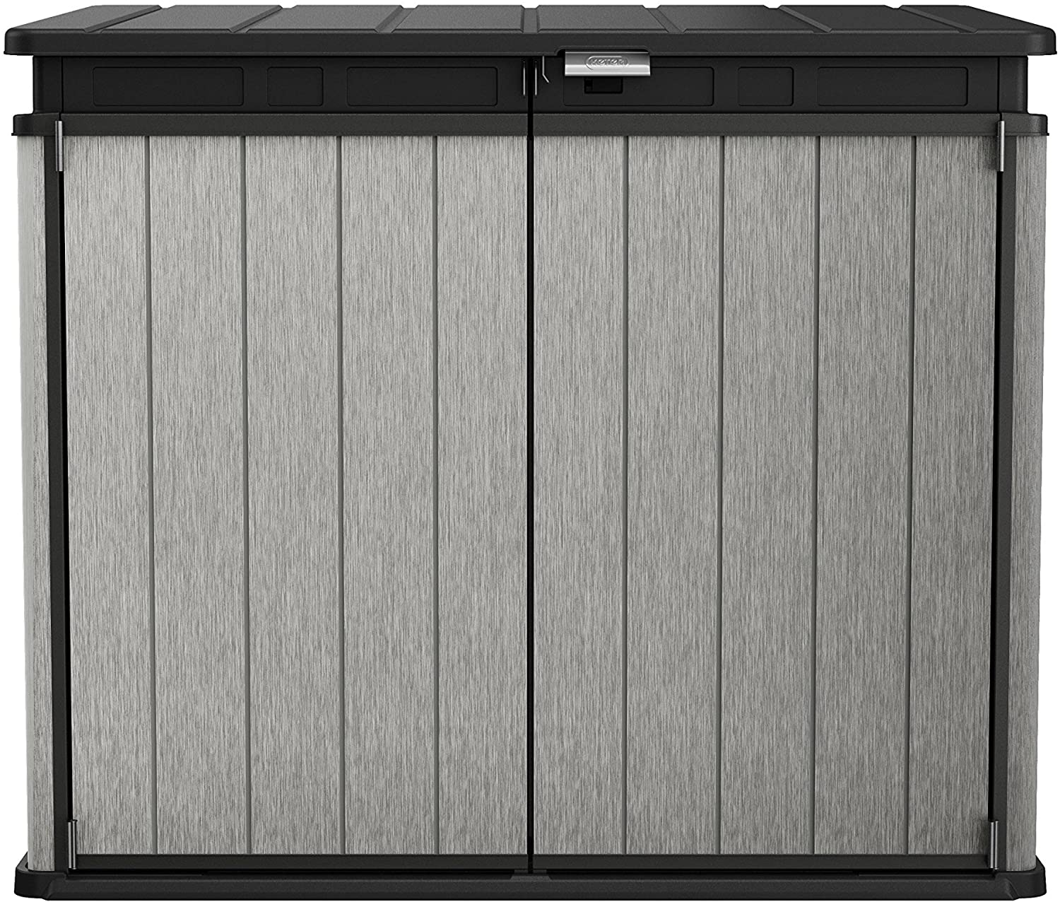 Armadio Porta Attrezzi da Giardino 141x123,5x82 cm in Resina Keter Elite Store Grigio