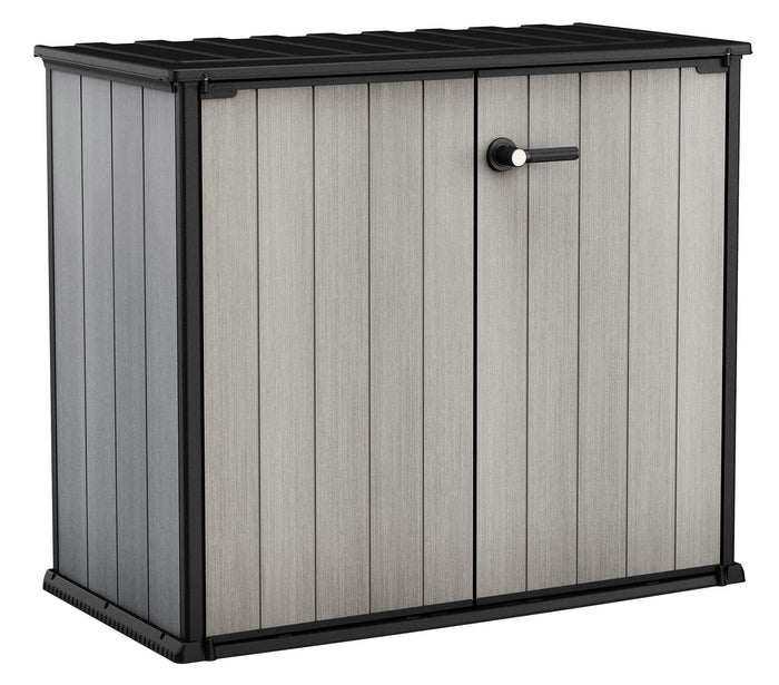 Armadio Porta Attrezzi da Giardino 139,5x120x77 cm in Resina Keter Patio Store Grigio