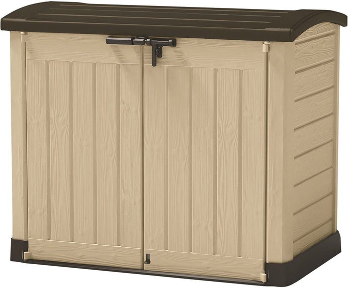 Armadio Porta Attrezzi da Giardino 146x120x82 cm in Resina Keter Store It Out Arc Beige