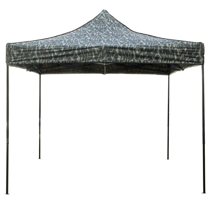 Gazebo da Giardino Pieghevole 3x3m in Acciao e Tessuto Oxford Mimetico