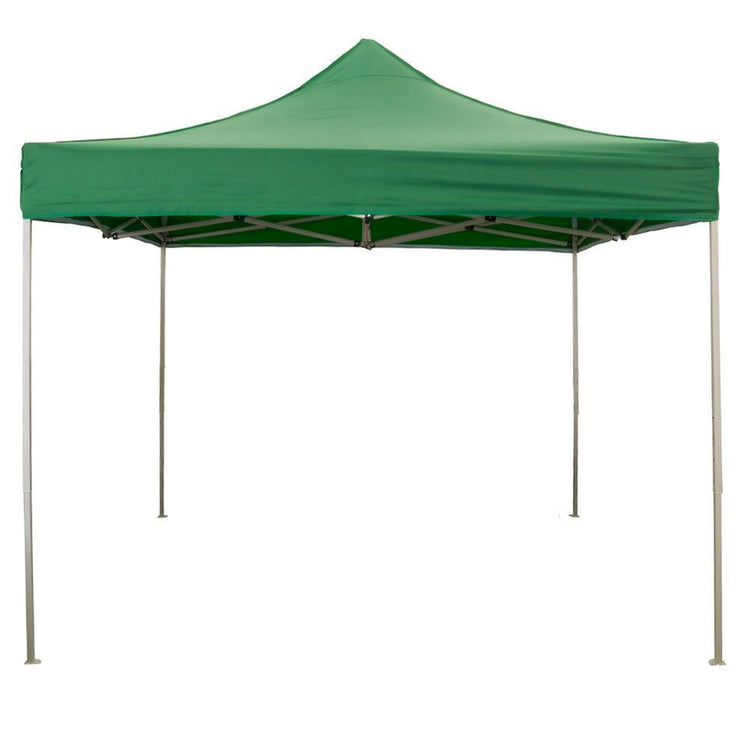 Gazebo da Giardino Pieghevole 3x3m in Acciao e Tessuto Oxford Verde