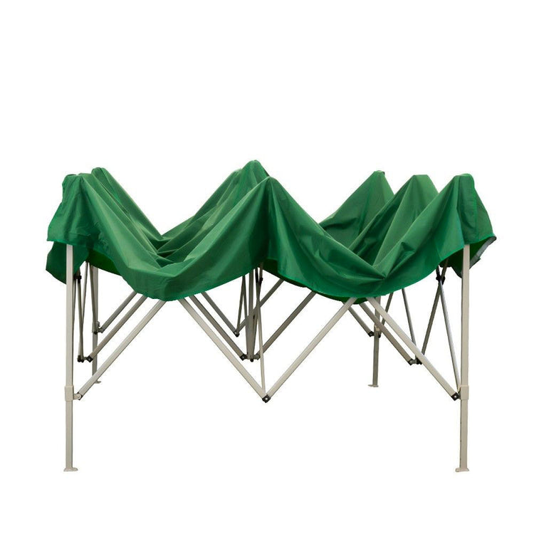 Gazebo da Giardino Pieghevole 3x3m in Acciao e Tessuto Oxford Verde