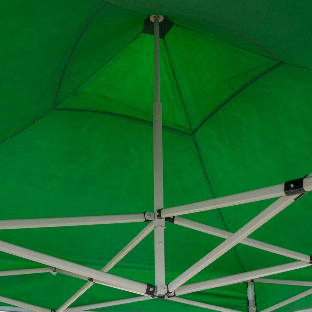 Gazebo da Giardino Pieghevole 3x3m in Acciao e Tessuto Oxford Verde