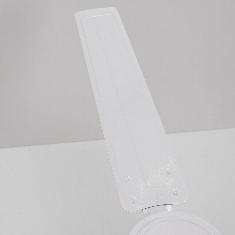 Ventilatore da Soffitto con 3 Pale e Lampada Ø120 cm 5 Velocità Bianco