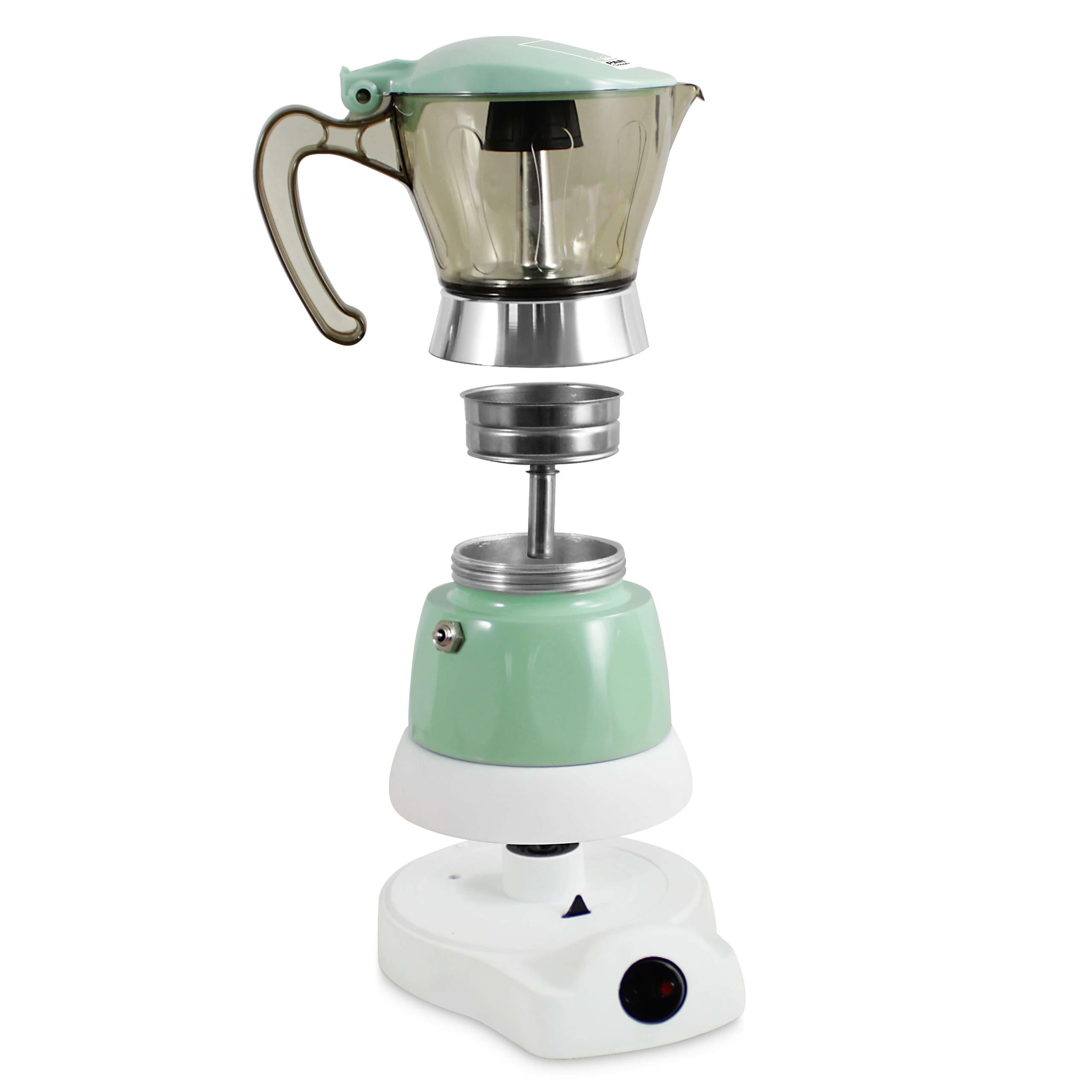 Moka Caffettiera Elettrica Cordless 4 Tazze 440W Bimar Pantone Seashore