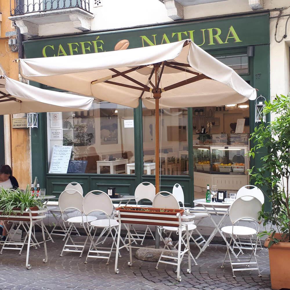 Ombrellone da Giardino 2x3m in Legno Telo in Acrilico con Balza Danieli Sydney Ecrù