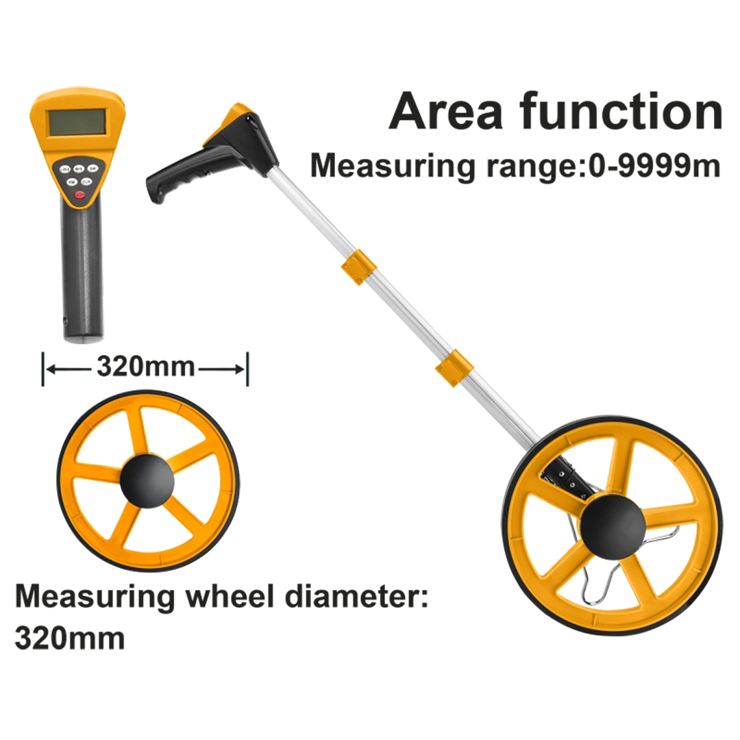 Rotella metrica digitale Odometro stradale professionale Misuratore Borsa Ingco HDMW23