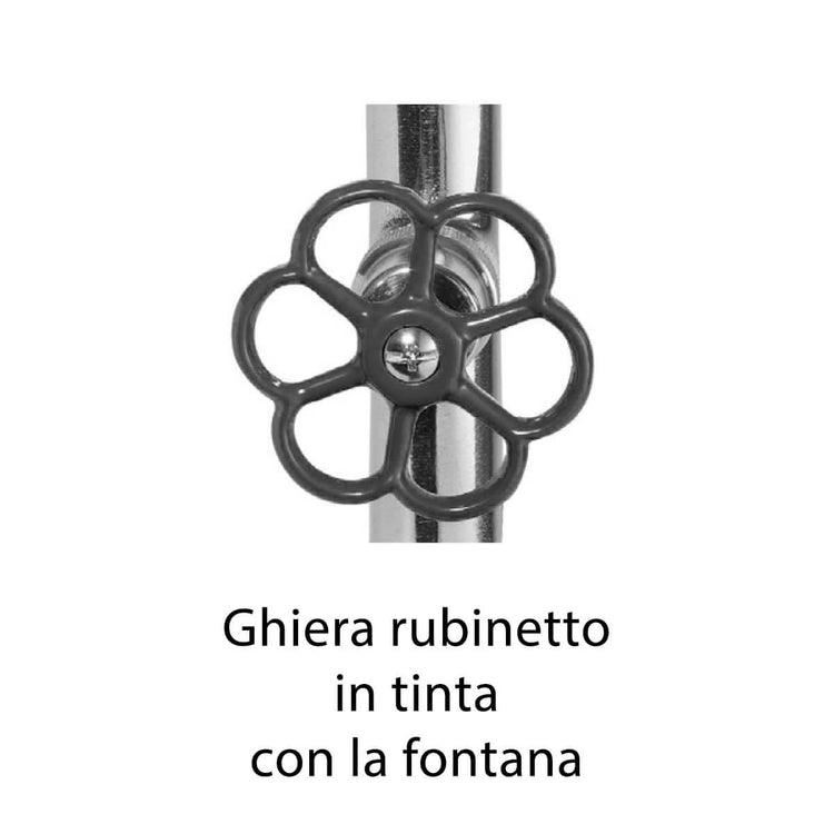 Fontana da Giardino con Rubinetto Belfer 42/ARF Antracite