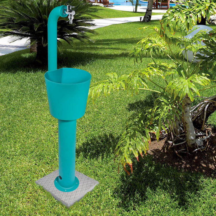 Fontana da Giardino con Rubinetto e Secchio Belfer 42/ARC Cactus Antracite