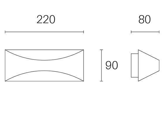 Applique da Esterno a LED 6W 3000K Sovil Marrone