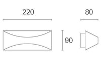 Applique da Esterno a LED 6W 3000K Sovil Marrone