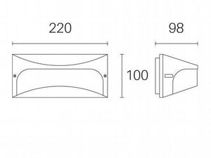 Applique da Esterno a LED 10W 4000K Sovil Bianco